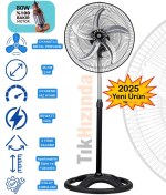 Resim TıkHızında Nave Vantilatör 18 inch Sanayi Tipi metal kanatlı Vantilatör 