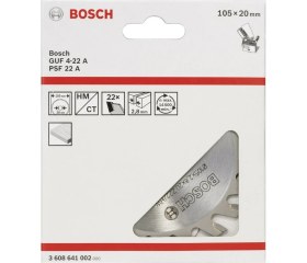 Resim Bosch Guf 4-22 A Kesici Bıçak 20*2,8 mm 22 D 