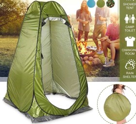 Resim River World Kamp İçin Otomatik Giyinme Çadır Kabini Renkli 