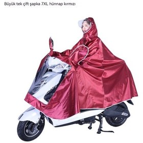 Resim Motosiklet Yağmurluk Panço Kalınlaşır Ve Yağmur Geçirmez Çift Erkek Ve Kadın Genel Panço Neon Sarı 