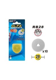 Resim Olfa Rb28-10 Maket Bıçağı Yedeği 10 Lu 