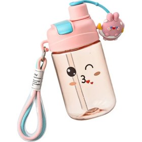 Resim Dilele Çocuklar Için Taşınabilir Pipet Bardak, Karikatür Çıkartmalar Göndermek (Yurt Dışından) 