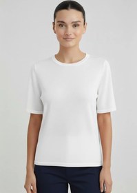 Resim Ekru Bisiklet Yaka Triko Bluz - EKRU / S 