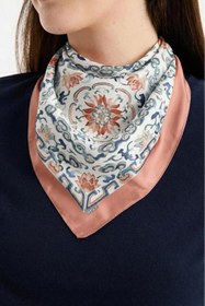 Resim HAWWA Nakkaş Bahçesi Desenli Bandana Fular 