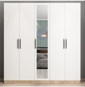 Resim Kristal 5 Kapaklı Dolap Gardırop MB 