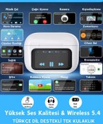 Resim Kensa Dokunmatik Ekranlı Kablosuz Bluetooth Kulaklık Tüm Cihazlara Uyumlu Dil Destekli Oyuncu Kulaklık 