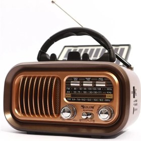 Resim Ultratekno RX-BT628S Güneş Panelli Nostaljik Radyo Bt/tf/usb/fm/am/sw 3 Bandlı Radyo 
