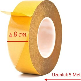 Resim Nzb Halı Kilim Paspas Kaymaz Bant 48 mm x 5 mt Çift Taraflı Yapışkan Toplanma Önleyici Sabitleme Bandı 