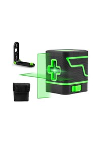 Resim Mufunye Taşınabilir Yeşil Lazerli 2 Çizgili Otomatik Hizalama Aleti - Duvar Montajı Dahil 