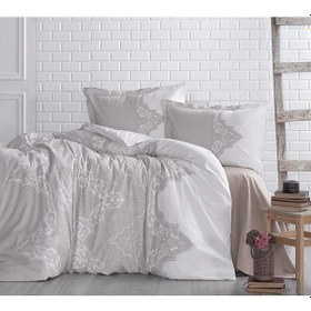 Resim Çift Kişilik Ranforce Yorgan Mikanos 3 Gri Çok Renkli 