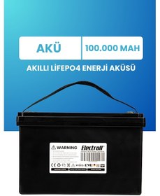 Resim 12.8v 100ah Akıllı Lifepo4 Enerji Aküsü Gelişmiş Bms'li 