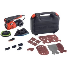 Resim Black & Decker KA280K-QS 220W Çok Amaçlı Zımpara Zımpara (Üçgen, Eksantrik, Titreşim) 