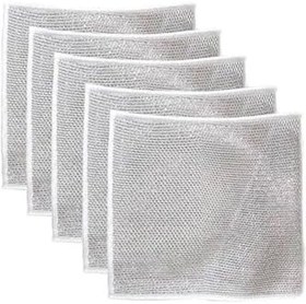 Resim Çok Fonksiyonlu Çizilmez Tel Bulaşık Bezi, Çelik Tel Bulaşık Havlusu 5 Adet, EHTELBULBEZI_5ADET 