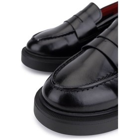 Resim Tamer Tanca Kadın Hakiki Deri Siyah Açma Loafer Ayakkabı 1164 5000 Bn Ayk Sk25-26 Sıyah Acma Siyah 