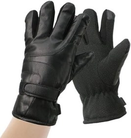 Resim Isıtmalı Kayak Eldivenleri - Su Geçirmez Kalınlaştırılmış Parmaksız - USB Şarj Kaymaz Dokunmatik Ekran Uyumlu Elektrikli Kar Eldivenleri,Açık Hava Kampçılığı Yürüyüşü Motosiklet Bisiklet Sürüşü İçin 