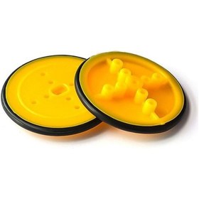 Resim 42mm Mini Plastik Rubber Tekerlek Tt Motor Ve 3mm Mil Uyumlu 