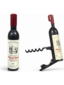 Resim Ttt Şişe Tasarımlı Paslanmaz Çelik Tirbuşon Açacak 