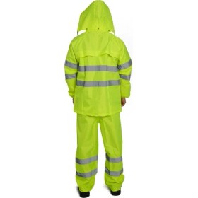 Resim Kkdavm Bestguard Yağmurluk Oxford Reflektörlü Takım Sarı 