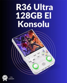 Resim R36 Ultra El Konsolu – 4” HD IPS Ekran, 128GB Dahili Hafıza, 30.000 Oyun Yüklü 
