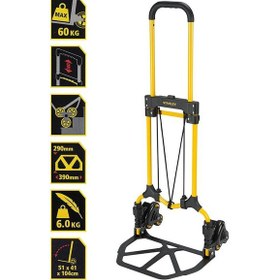 Resim Stanley Ft584 30/60Kg Merdiven Çıkabilen Katlanır El Arabası 