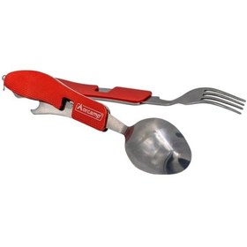 Resim Kamp Çatal Kaşık Bıçak Seti Kırmızı Out-1350k 