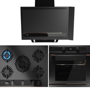 Resim Infinity G1 Edition Siyah Ankastre Set (HLB 85-G1 P BM Maestropizza - GBC 75-G1 GBC BM (E5) - DVI 88-G1 EOS BM) Teka