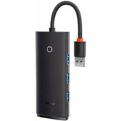 Resim Baseus 0.25CM 5Gbps Veri Aktarım 4 Portlu USB to USB 3.0 Dönüştürücü Çevirici Hub Tak Çalıştır 