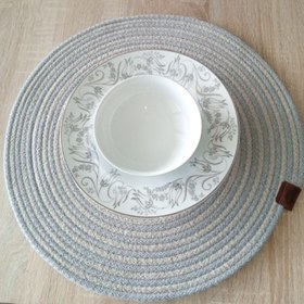 Resim DecoHandy 39cm 2 Renk Jüt Örme Supla Amerikan Servis 