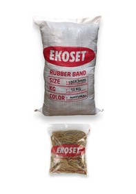 Resim Ekoset Kauçuk İnce Kasa Lastiği 12 KG 180 x 3 MM 