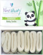 Resim Novibaby 3'lü Bambu Yenidoğan Bebek Çorabı I Ecru I 0-6 ay "Karışık Renkli" 