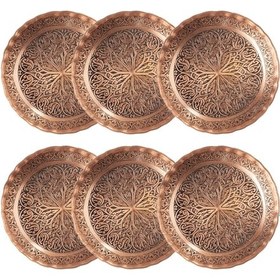 Resim Dmt Copper Home Gaziantep Bakır Çerezlik Seti Kuruyemiş 6 'lı Set 12cm X 2,5cm 