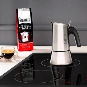 Resim AyrStore - Venus: 2 Cups Ocak Üstü Espresso Pişirici - 85ML - Gümüş Renk - Paslanmaz Çelik Gövde - 