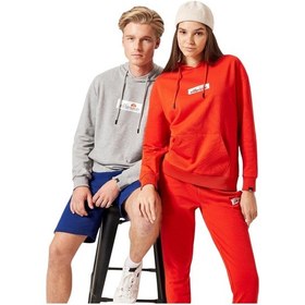 Resim Erkek Kapüşonlu Sweatshirt Gri Melanj 