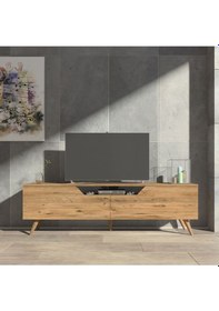 Resim Luzon Tv Sehpası Tv Ünitesi Çam 