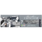 Resim CretaColor Nero Drawing Set Yağlı Kömür Çizim Seti 7'li Metal Kutu / 40008 