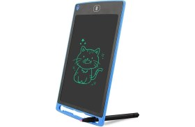 Resim Writing Tablet LCD 8.5 Inç Dijital Kalemli Çizim Yazı Tahtası Grafik Not Yazma Eğitim Tableti-Mavi 