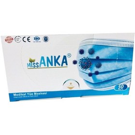 Resim Miss Anka Medikal Yüz Maskesi 50 Li 