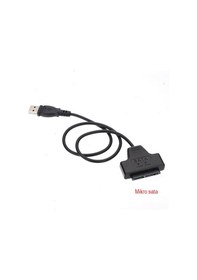 Resim Usb 2.0 To Mikro Sata Kablo 7 + 9 Pin Girişli 1.8 