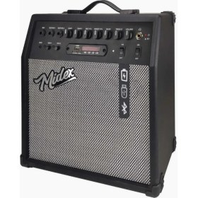 Resim Delixa MGA-50USB-BT Elektro Gitar Amfisi 50 Watt USB Bluetooth Şarjlı 4 Girişli 