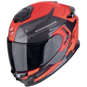 Resim Scorpion Apex Exo-gt Sp Carbon Matrix Air Flex Kapalı Motosiklet Kaskı Siyah Kırmızı 