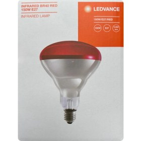 Resim Osram Ledvance 150W (Kırmızı Işık) Infrared Isıtıcılı Lamba E27 Duylu (Kalın Duy) 