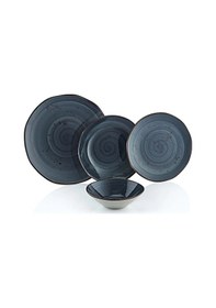 Resim Reactıve - 11111 - Porselen, Modern, Dayanıklı, , 24 Parça Yemek Takımı Gri 