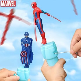 Resim 1 adet MARVEL Spider-Man, Iron Man, Captain America Dönen Hareket Figürleri Yükseliş Hareketi ile - Canlı Renkler, Dinamik Pozlar, Noel, Paskalya, Şükran Günü için Koleksiyonluk Hediye (Yenilik Oyuncak), Bayramlık Hediye, Aksiyon Pozu Tasarımı, Karmaşık Tasarımlar 