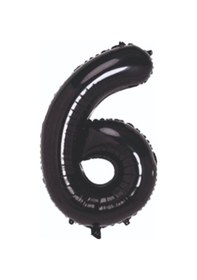 Resim 34" Folyo Rakam 76cm "6" Siyah / Black Siyah 