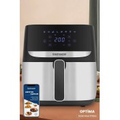 Resim Goldmaster Optima 1700 Watt Xl Dijital Dokunmatik 8 Ön Programlı Airfryer Yağsız Kızartma Sıcak Hava Fritöz 