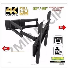 Resim 32'' 55'' İnç Lcd Televizyonlar için Tam Hareketli Askı Aparatı 