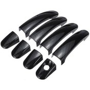 Resim 8 Adet Araba Karbon Fiber Kapı Kolu Kılıfı Dış Kapı Kolu Kılıfı F54 