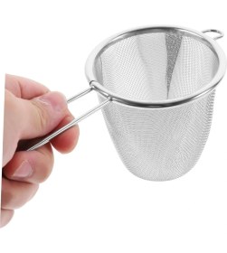 Resim Paslanmaz Çelik Çay ve Kahve Süzgeci - Ince Gözenekli Midastech 