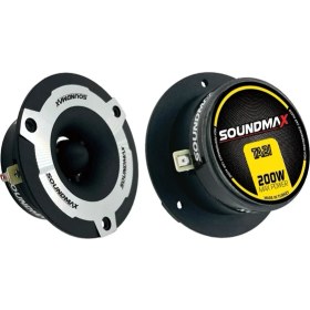 Resim Soundmax SX-TA21 Pro Spl Dome Tweeter Çifti 400WAT-200W Rms 10 cm Tiz Yeni Model 