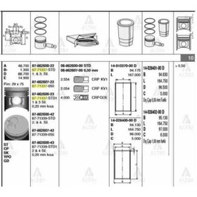 Resim GOETZE Iss 6-862607-0 Segman 0.50 Starex 